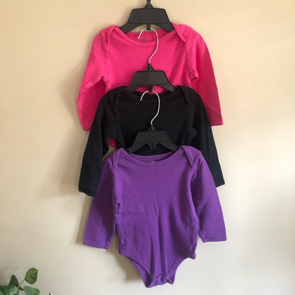 3, Little Tots Colorful Bodysuits for Baby